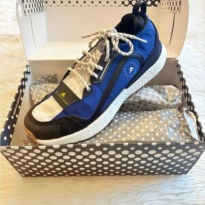 Adidas Blue and Black Athletic Shoes